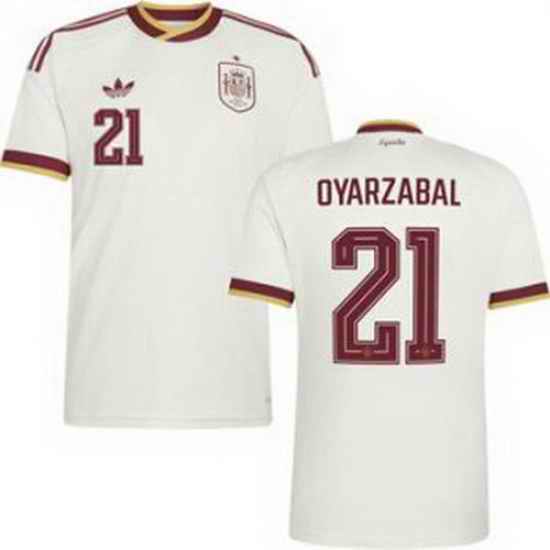 Youth 21 Spain Mikel Oyarzabal World Cup 2026 Away Replica Jersey   2